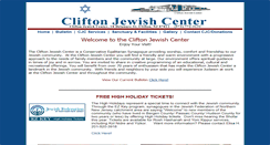 Desktop Screenshot of cliftonjewishcenter.com